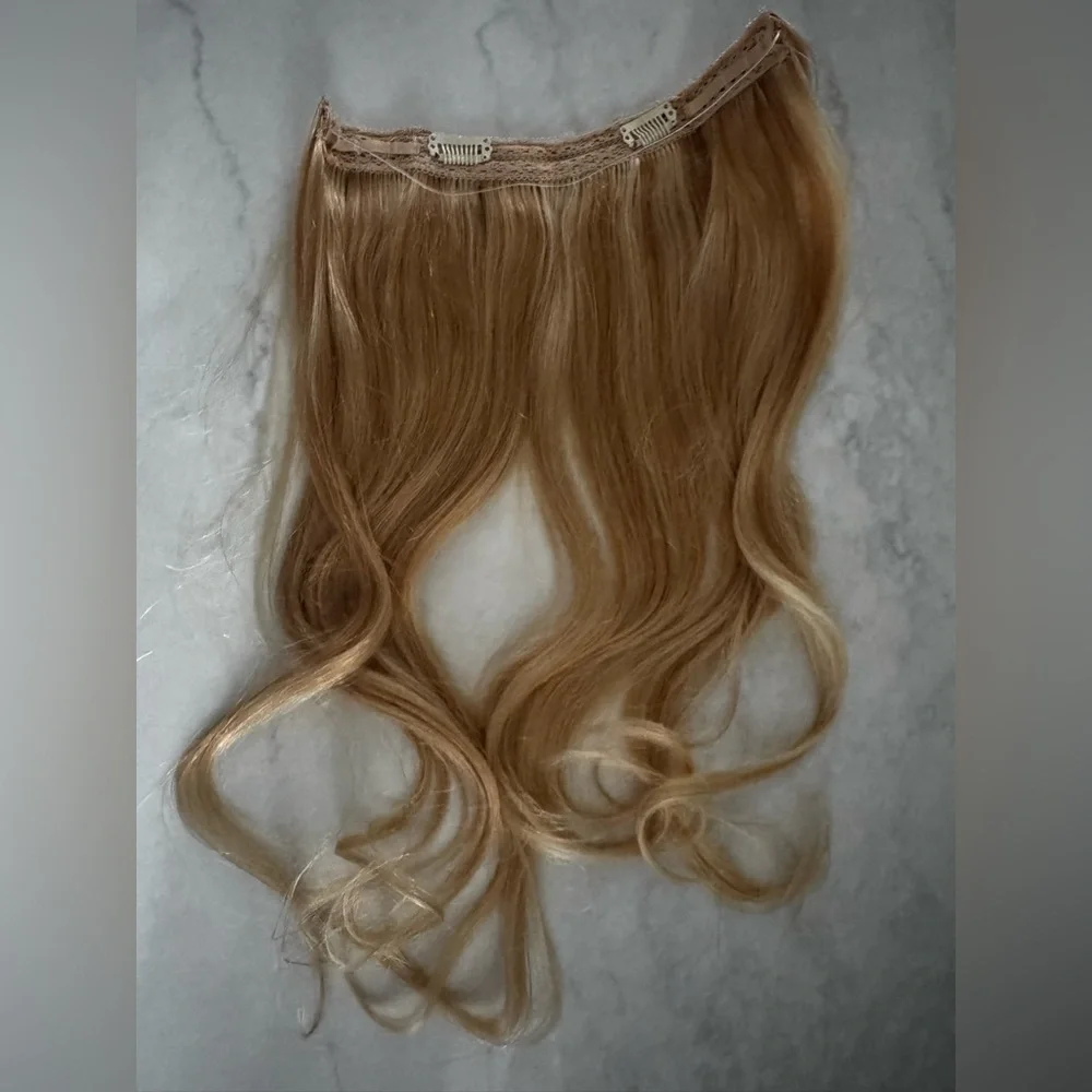 Blonde Hair Halo/Clip In Extension NIB